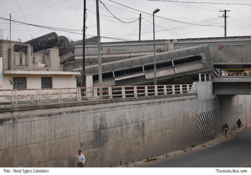 Descarrilamiento de Tren en Apizaco - 5 de mayo 2016 - Foto